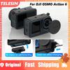 TELESIN Action6 Soft Silicone Case For DJI OSMO Action 6 Pro Cap Camera Drop Proof Protective Case for DJI Action6 Diving Shell