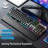 Wolf Spider F2088 Mechanical Gaming Keyboard, Blue Switch, with Wrist Rest for Esports and Home Desktop Use.