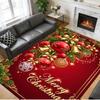 Christmas Printed Square Area Rug Soft Non Slip Floor Carpet For Bedroom Holiday Gift