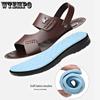 WTEMPO Erkek Yaz Sandalet Kalın Softsole Slaytlar Kapalı Kaymaz Terlik Açık Moda Parmak arası Terlik Plaj Ayakkabıları