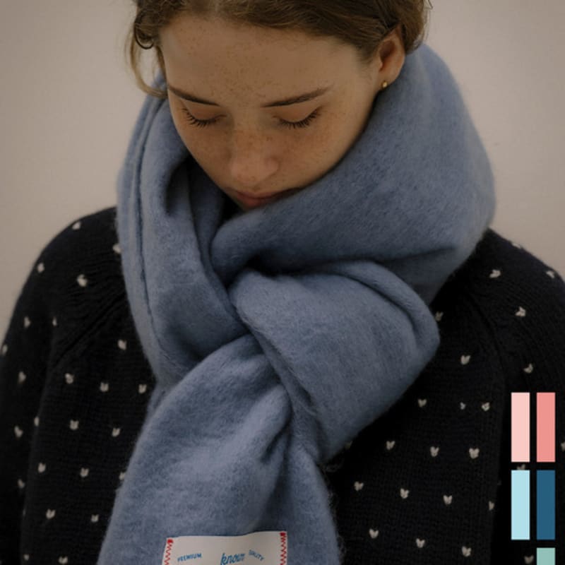 KNOWN BETTER Soft pastel muffler [KNFW05ACC01]_[5color]