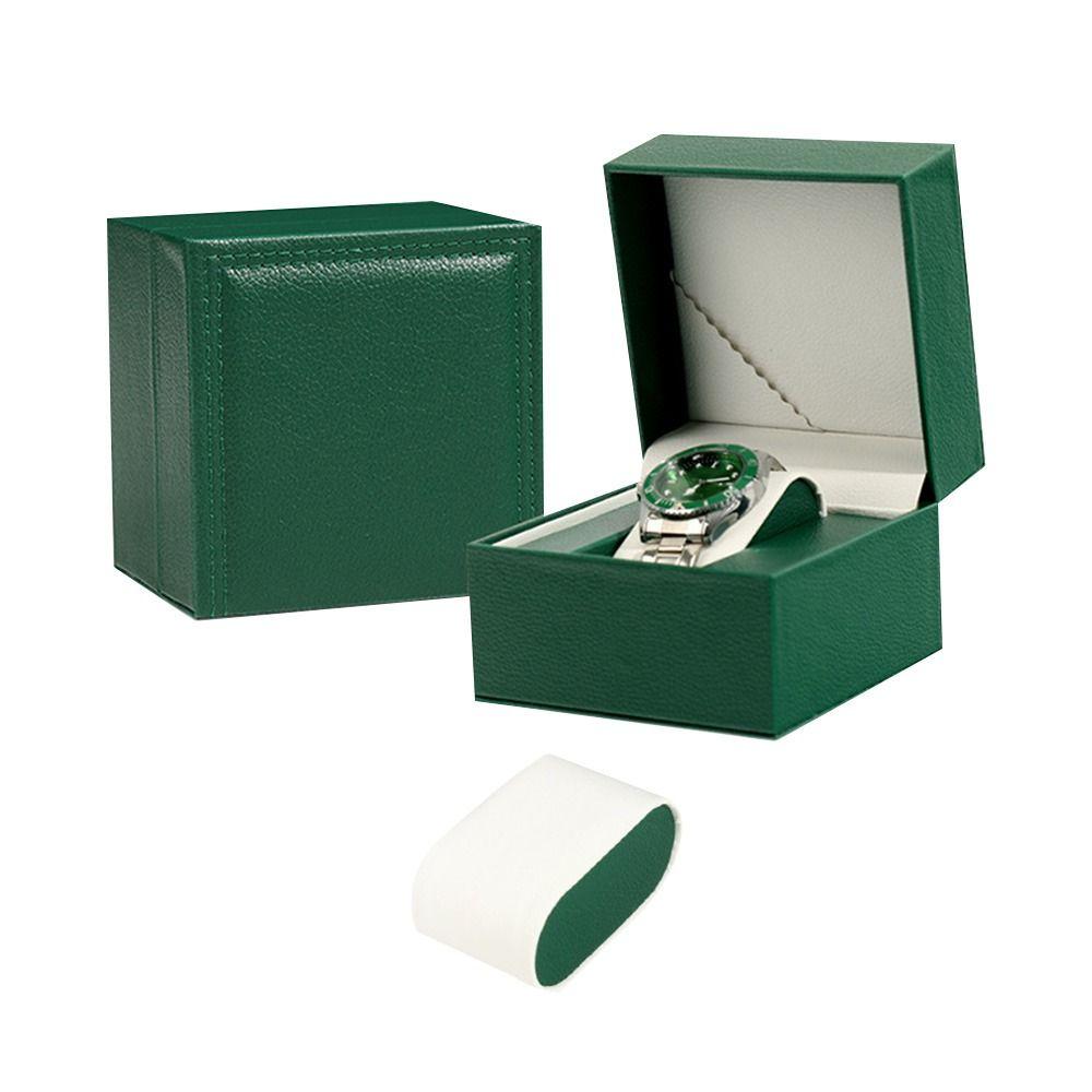 

Vintage PU Leather Portable Container Case Watch Box Gift Case Storage Box темно-зелений колір