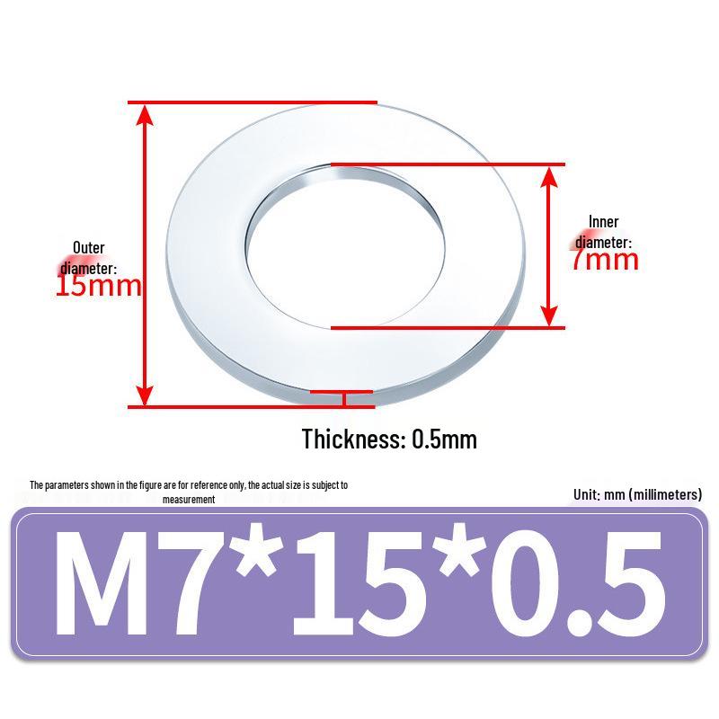 Extra Large Galvanized Metal Flat Washer (Sizes M1.6-M14)