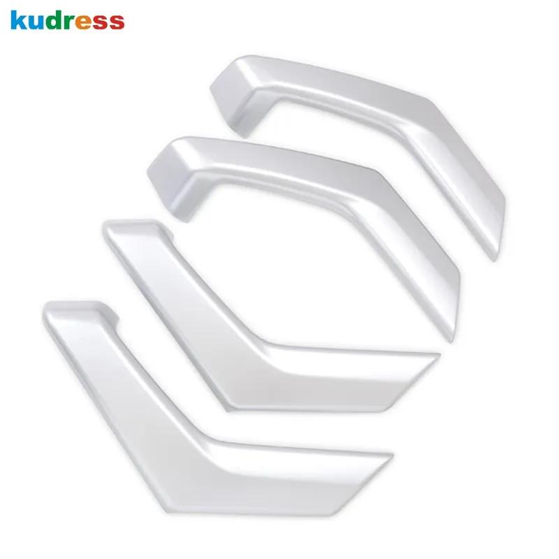For VW For Volkswagen T-ROC TROC 2017-  2024 Carbon Fiber Car Inner Door Armrest Handle Cover Trim Interior Accessories