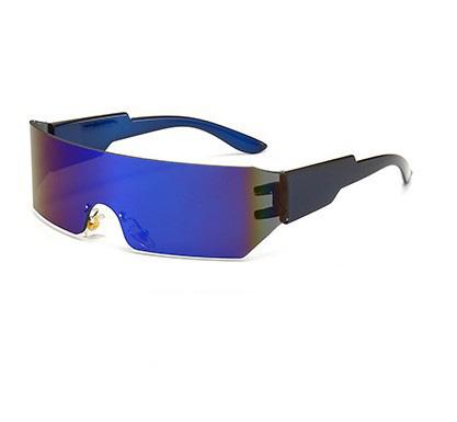 Colorful Riding Unisex New Design Glasses Women Frameless Sunglasses Uv400 Thick Plastic Sunglasses Fashion Sunglasses