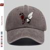 pc Butterfly And Floral Pattern Printed Baseball Cap Home Leisure Decor Papa Hat Truck Driver Sun Hat Washable Adjustable He