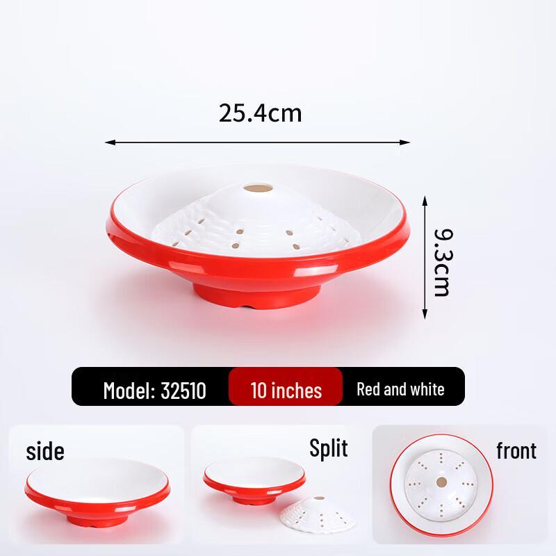 Melamine Hotpot Dry Ice Serving Plate