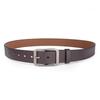 Retro Men'S Leather Casual Pin Buckle Cowhide Belt Simple E-Commerce Belt Belt Men'S Casual Versatile Belt