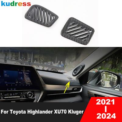 For Toyota Highlander XU70 Kluger Hybrid -2024 Car Front Upper Air Condition Vent Outlet Cover Trim Interior Accessories