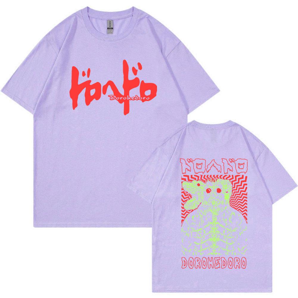 Anime Dorohedoro Kaiman T Shirt Gothic Manga Graphic Print T Shirts Men's Fashion Casual Cotton Oversized T-shirt Streetwear