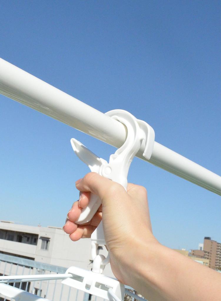 CB Japan Laundry Drying Green x Resin 40 Catch Hook Kogure Hanger, Blue, Frame, Pinch, Type,