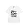 UNIQLO Color Block Letter Print Short Sleeve T-Shirt Men Tops White 427607-00
