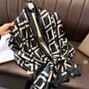 Korean Version of Summer New Fashionable Silk Multi-function Shawl with Sun Protection Air Conditioning Blanket High-quality Long Silk Scarf