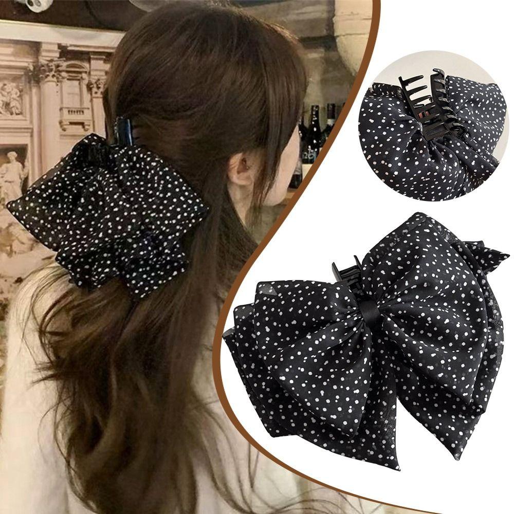 Hair Accessories Hair Claw Clip Chiffon Shinning Clip New Fashion Hair Ribbons Gifts