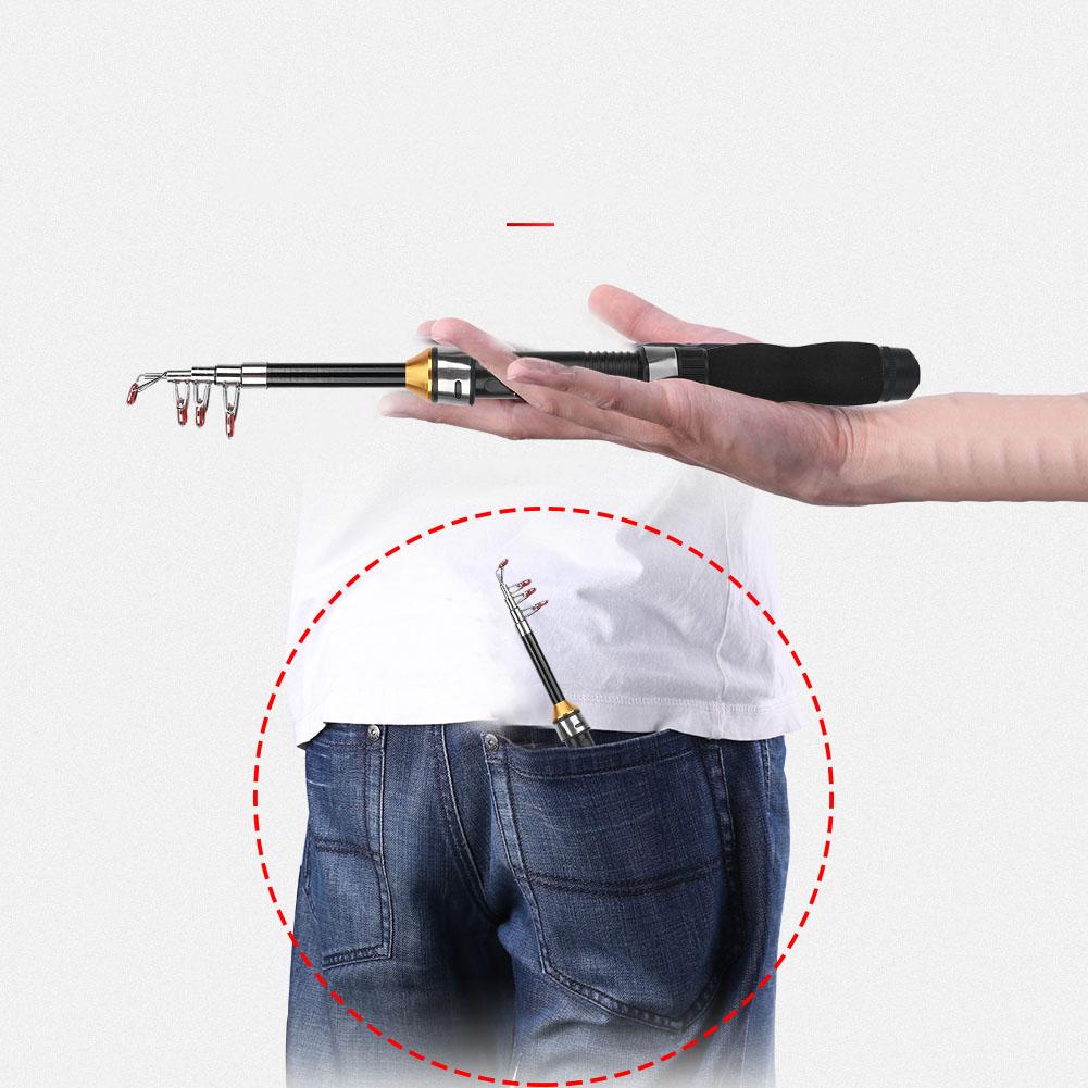 Small Sea Pole Portable Short Pole Ice Fishing Rod Mini Sea Fishing Tools 28049 100 (1M)