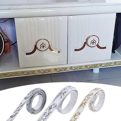 Self Adhesive Flexible Molding Trim 16.4feet Peel and Stick Wall Trim for Home Decoration Ceiling and Cabinet Border Enhancement
