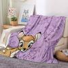 Coperta di Flanella Regina B-Bambi Stampa Cerbiatto - Coperta Morbida e Accogliente per Divano, Poltrona o Letto, Ufficio, Viaggio, Campeggio, Regali per le Feste