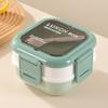 Adult Bento Box Food Grade Stainless Steel Lunch Container Two Stackable Leak-Proof Compartments Microwave Dishwasher Safe Lunch