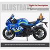 1/9 Suzuki GSX-1000R Diecast Motorcycle Model Toys for Boys Kids Gifts