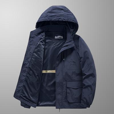 Giacca Uomo Primavera e Autunno, Giacca da Alpinismo alla Moda Antivento Giacca Sportiva Outdoor Uomo