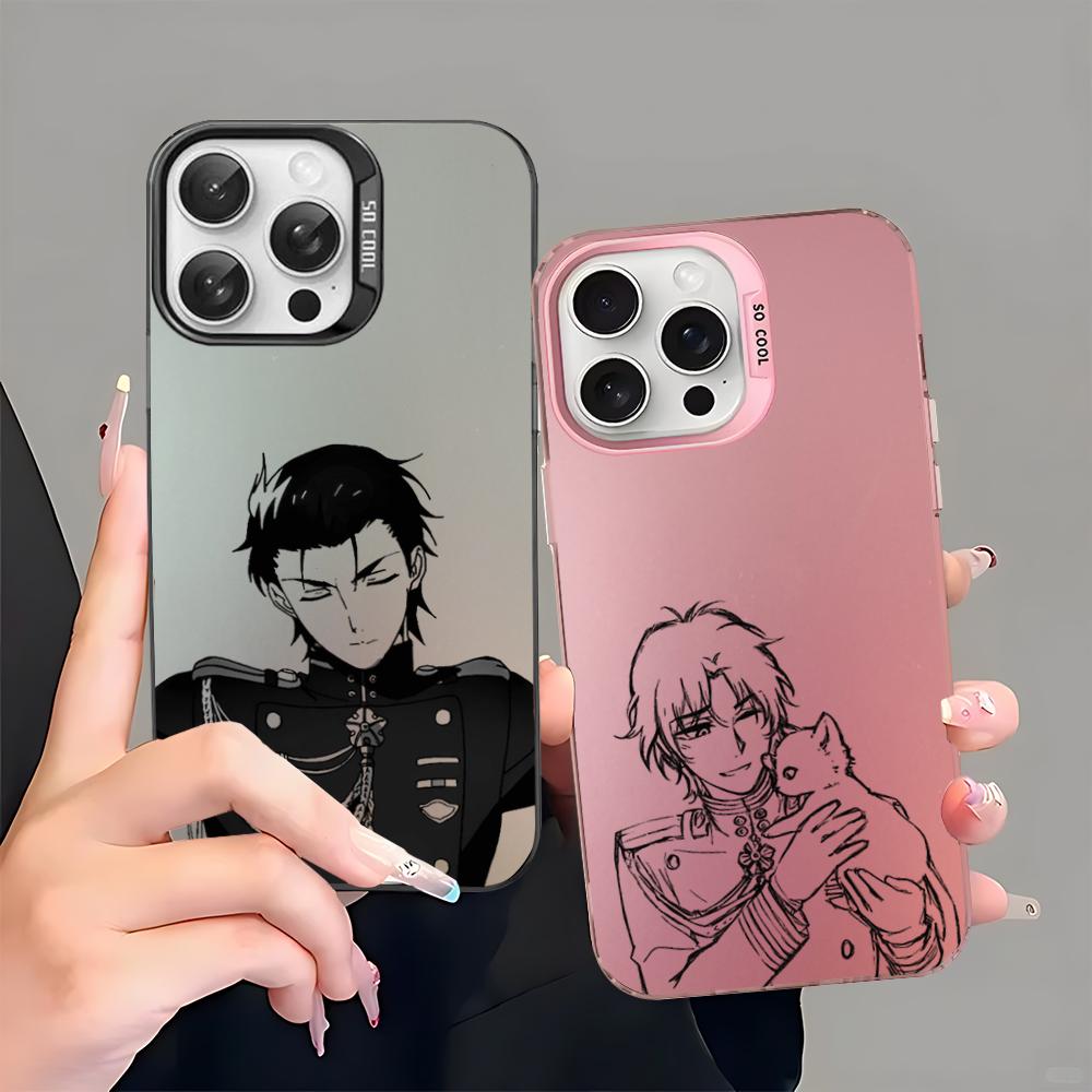 Anime Seraph of the end Guren Ichinose Phone Case For iPhone 16 15 14 13 12 11 Pro Max X XR 8 7 Plus Matte Shockproof Back Cover