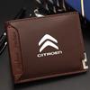 AGN4   Leather Credit Card Purse Portable Holder Car Logo Wallet For Citroen C3 C4 CACTUS C6 C8 C3-XR Picasso Grand DS3 DS5 Accessories