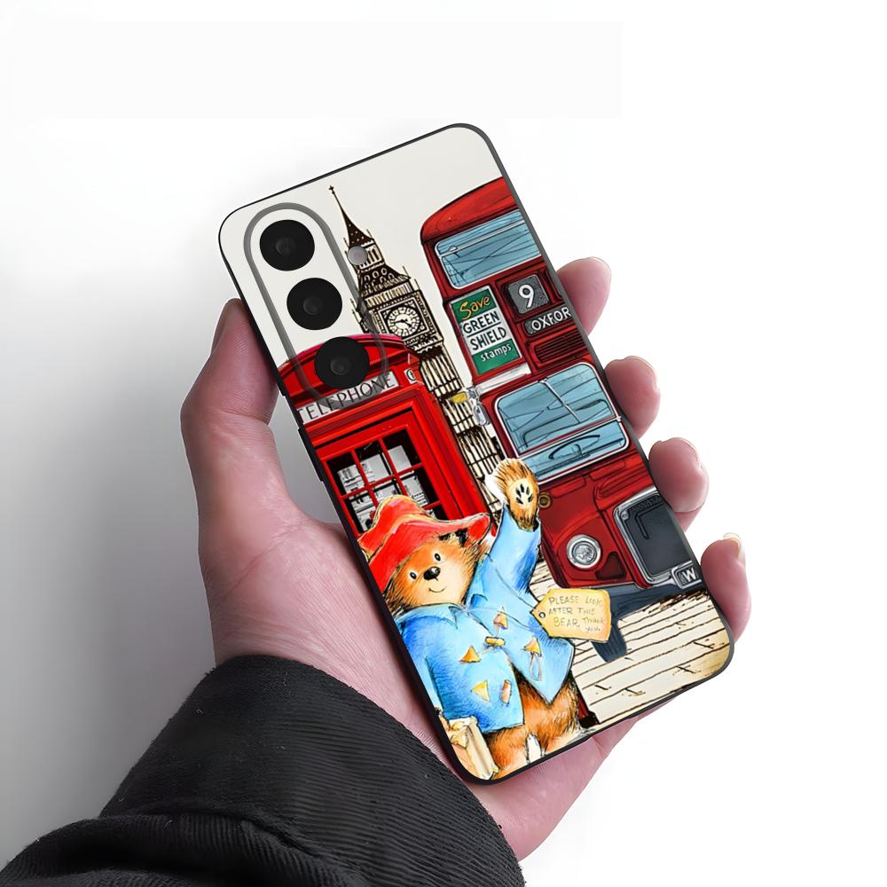 Paddington Bear Phone Case For Samsung A25 A13 A33 5G A54 A36 A35 A56 A52 A14 Shockproof Soft Cover