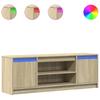 Vidaxl Szafka Pod Tv Z Led, Dąb Sonoma, 139,5X34X50 Cm