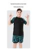 Boys' High-Elastic Quick-Dry Swimsuit Set - Anti-Embarrassment, Two-Piece Beachwear for Tweens and Teens