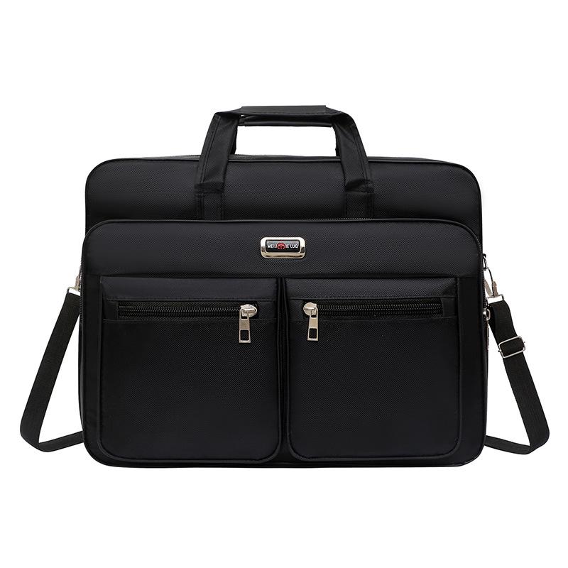 Men's Large Capacity Wear-Resistant Business Laptop Briefcase and Travel Handbag