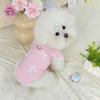 No Harness Needed Dog Wear Cute Girl T-Shirt, Sweet Lace Trim Pet Shirt with Bowknots, Collar Short Flying Sleeves, Summer Female Outfit for