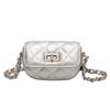 Chic Silver Mini Bag For Women Stylish High-end Summer Shoulder Crossbody Purse