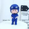 Birthday Cake Topper: Female Police Officer with Police Car and Baseball Boy