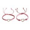 Multipurpose Woven Bracelet Jewelry Accessory for Women Featuring Hollow Heart Elegant Styles for Best Friend Use