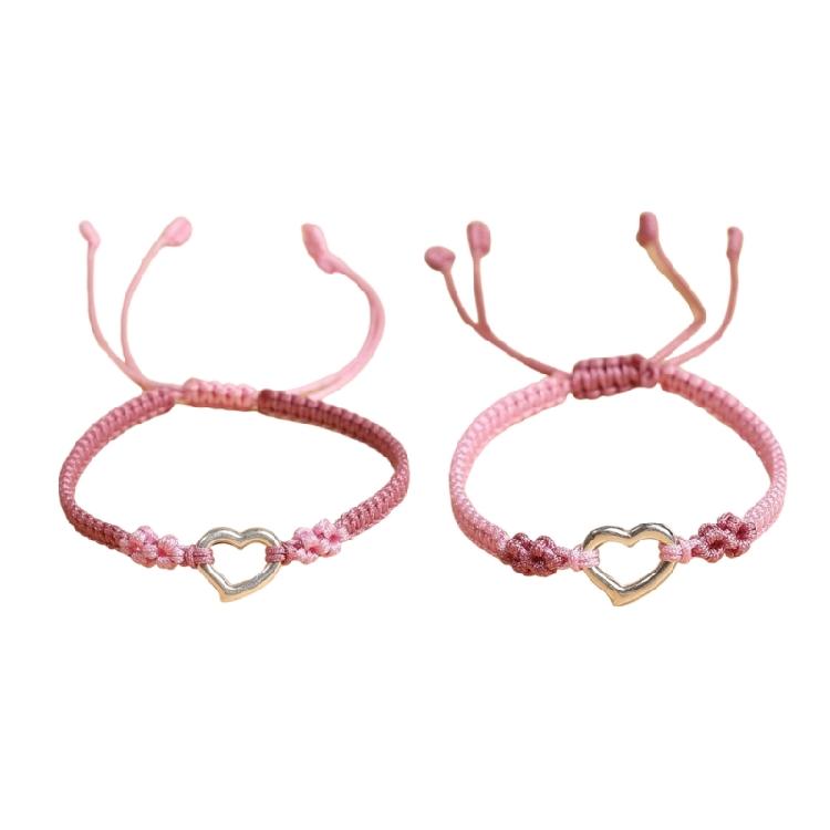 Fashionable Simple Woven Bracelets for Women Hollow Love Heart Designs Suitable for Parties and Dates Decoration
