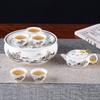 Portable Ceramic Gongfu Tea Set with Tray and Teapot