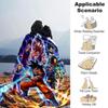 Son-Goku Print Flannel Blanket High Quality Warm Comfortable Cover for All Seasons Perfect for Gifts Home Decor