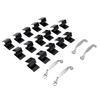 16 Pcs Heavy Duty Hurricane Window Clips Universal 1 2 Inch Plywood Shutter Clamps Black