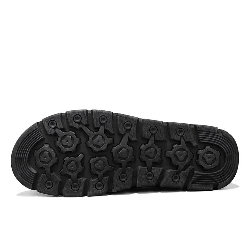 39-48 Men's Leather Casual Shoes Handmade Breathable Shoes Soft Low-top Working Shoes Leather Ankle Boots