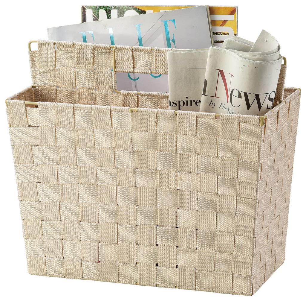 PP Basket Magazine Rack 35.5cm 58-82DBR