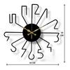Designer Metal Wall Clock for Living Room Bedroom Office Kitchen Stylish Analog Wall Clock,Big Size (40 Cm) (Black Matte)
