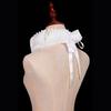 Renaissances Webbing Ruffled Choker Necklace Clown False Collar and Cuffs Set for Theatrical Props and Cosplay Costume