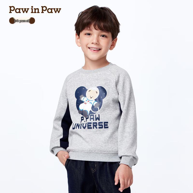 PawinPaw Boys  Cartoon Bear Crewneck Sweatshirt 140