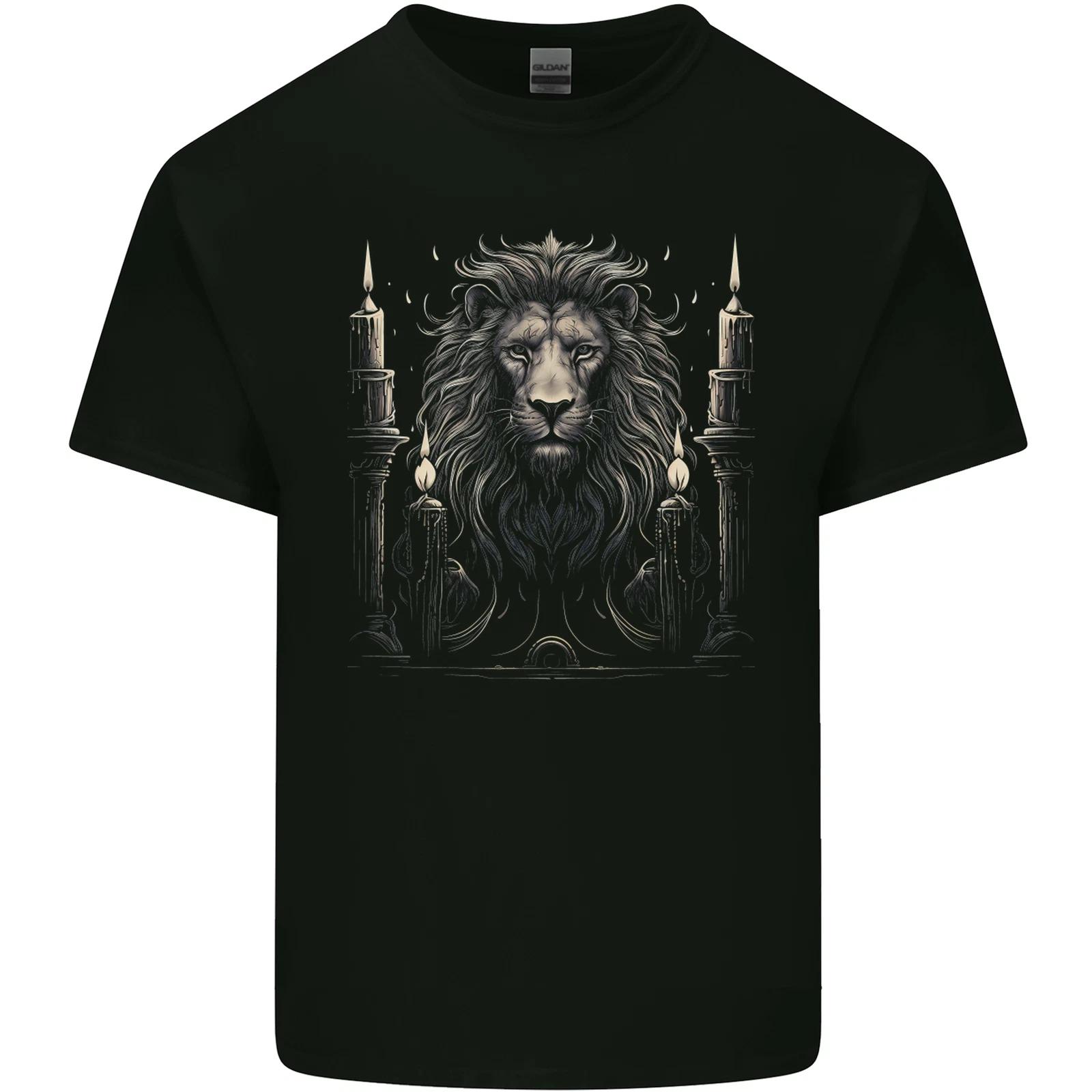 A Lion With Candles Kids T-Shirt Childrens M