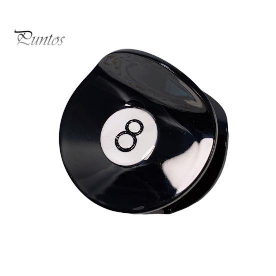 

1/2/3/4/5Pcs Hair Claw Black 8 Ball Golf Club Заколка для волосся Жіноча застібка для хвоста Аксесуар для зачеплення з акулою 1pc