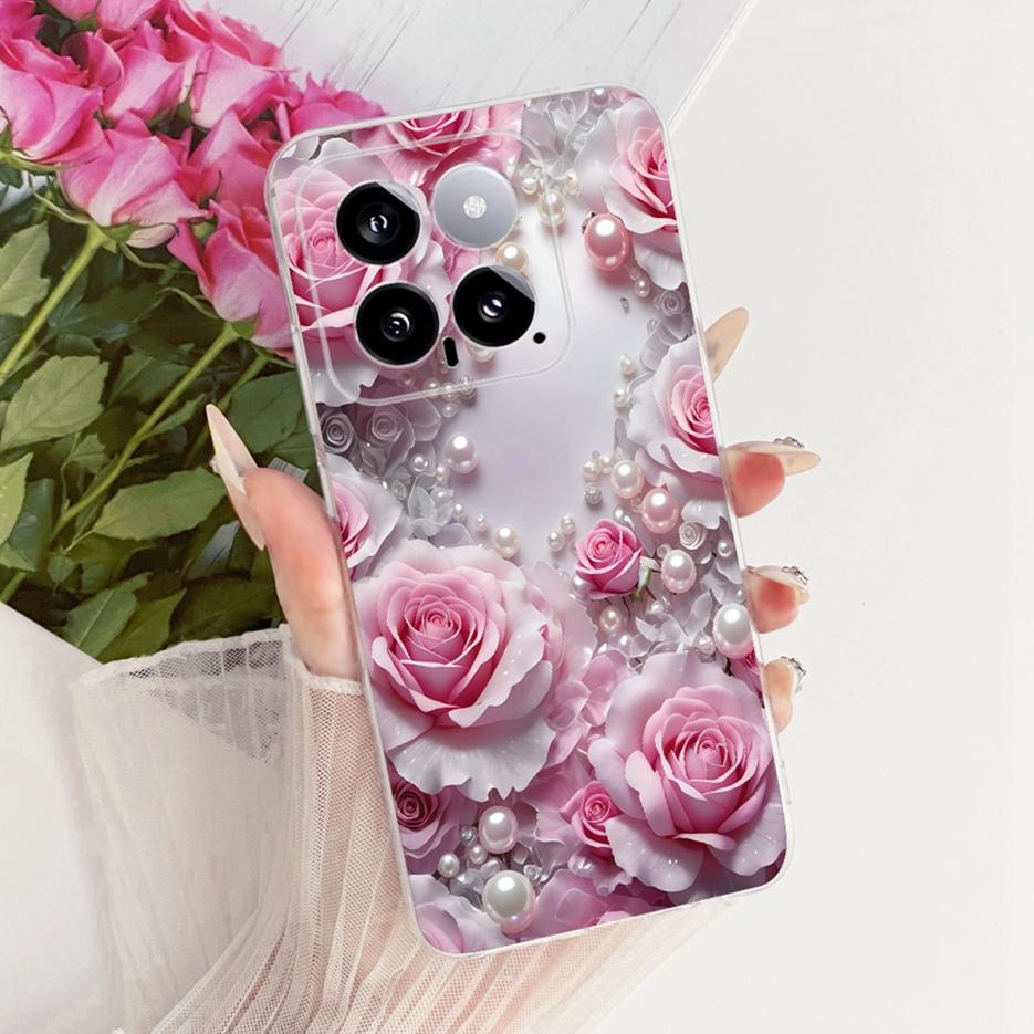 For Xiaomi Mi 14 Pro Case Cute Lion Fashion Painted Cover Soft Silicone Slim Phone Case For Xiaomi 14 Pro Mi14 Pro Fundas Bumper