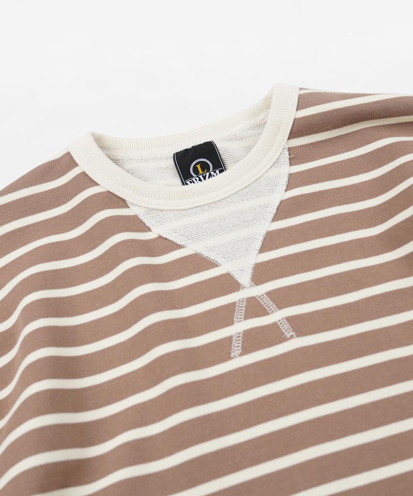 FRIZMWORKS Loop Patch Stripe Tee _ Mocha