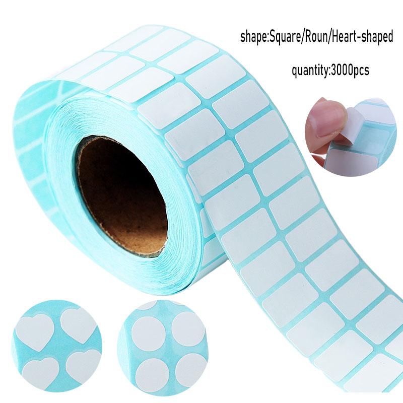 3000PCS Diamonds Paintings Klasifikace Skladování Rozlišení Bílé nálepky na nálepky Diamond Painting Blank Samolepicí nálepka