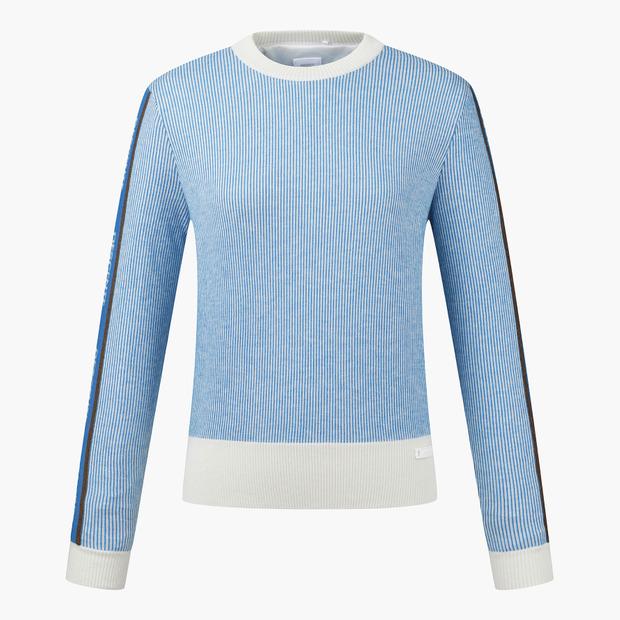 DESCENTE GOLF Women'S Two-Tone Ribbed Windproof Knit