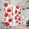 2pc  2D plane printing Curtains Berry Splash Versatile Polyester (without rod) Festive Ldeal for Bedroom   Living Room   Office